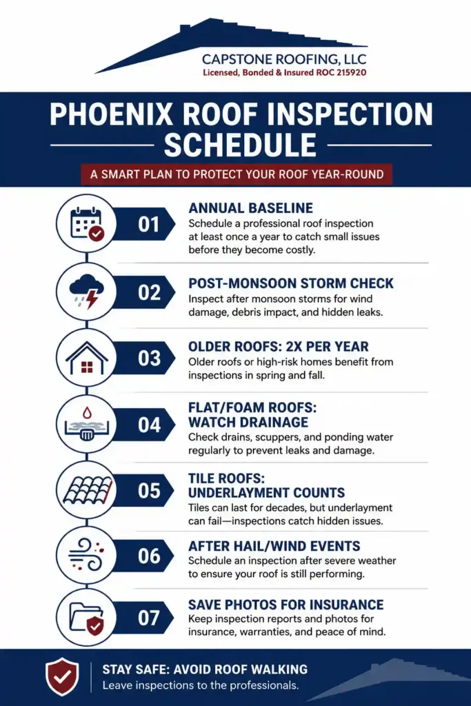 Phoenix Roof Inspection Schedule